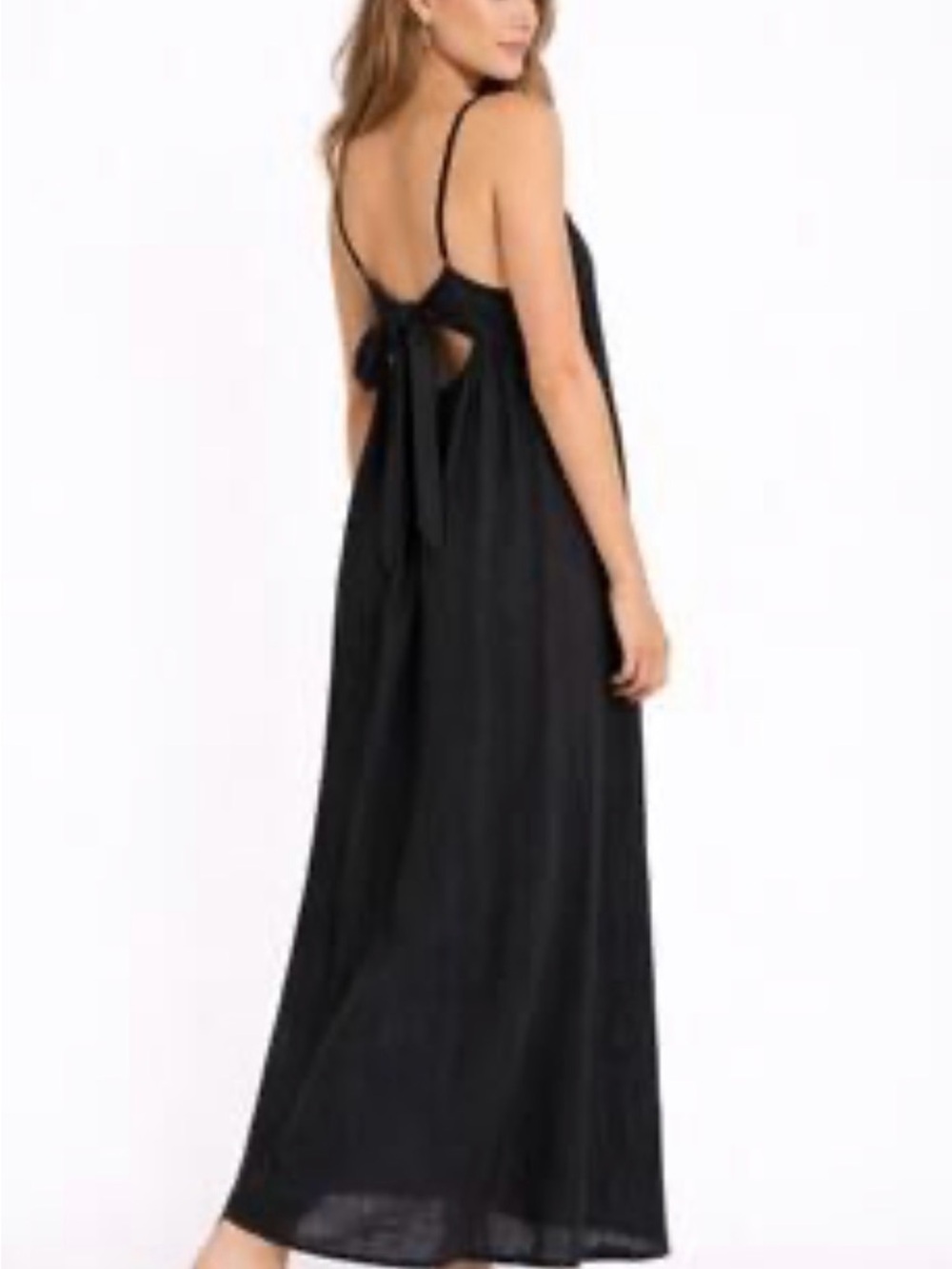 Sol Angeles Black Slip Dress